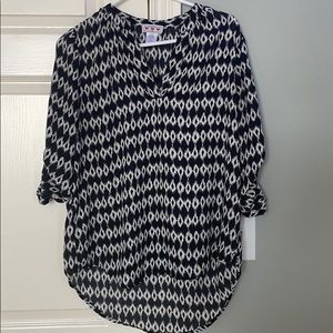 Black & White Blouse